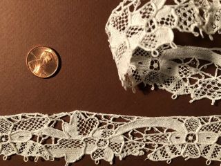 Handmade Vintage Point De Venise Needle Lace Edging Sew Craft