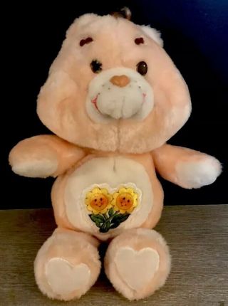 Vintage 1983 Kenner Friendship Friend Care Bear Plush Stuffed 80s