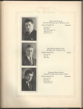 1934 Deerfield Academy Yearbook,  The Pocumtuck,  Deerfield,  Massacusetts