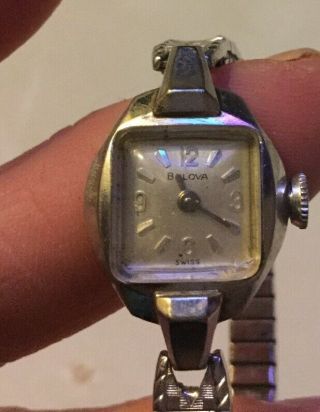 Antique Bulova Wind Up Perfect 10k Gold Filled Womens Watch,