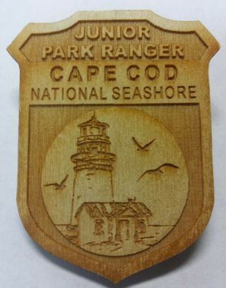 Cape Cod National Seashore Nps National Park Service Jr Junior Ranger Badge Wood