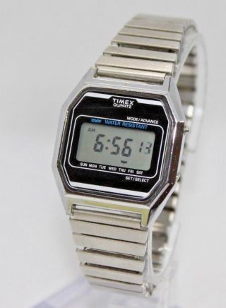 Vintage Timex Quartz K Cell Lcd Digital Men 