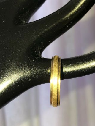 Antique Vintage 14 K Gold Filled Wedding Band Ring Size 8