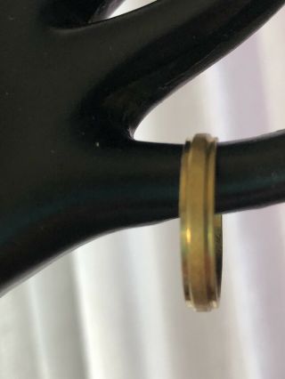 Antique Vintage 14 K Gold Filled Wedding Band Ring Size 8 2