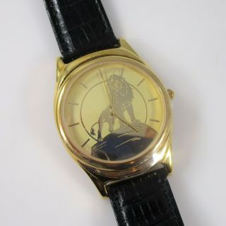 Lion King Fossil Disney Wristwatch Vintage 34mm Case Nos Quartz Runs W/ Case