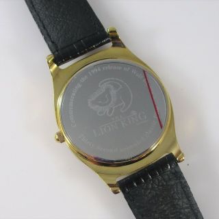 Lion King Fossil Disney Wristwatch Vintage 34mm Case NOS Quartz Runs w/ Case 4