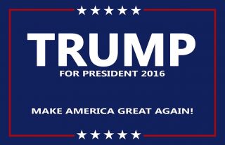 Two Donald Trump For President 11x17 Posters