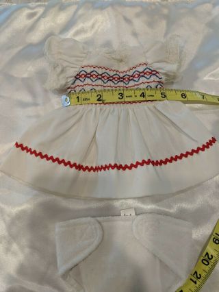 Vintage Micro Preemie Reborn Doll Clothes Dress