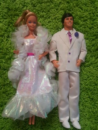 Vintage Crystal Barbie And Ken 1984 Mattel