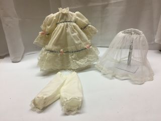 Antique Style 3 Pc Victorian French Child Style Doll Dress Fashion