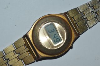 1970s Vintage Texas Instruments Lcd Watch Model Ti3h Unisex Quartz