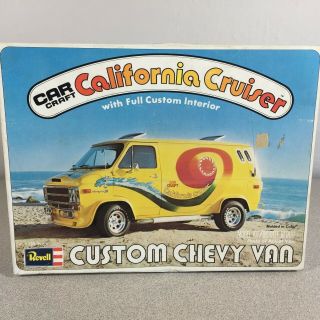 Vintage 1976 Revell Car Craft California Cruiser Custom Chevy Van Model Kit