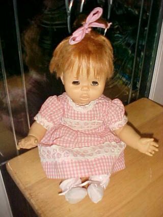 Vintage Baby Pattaburp Doll By Mattel Dated 1963 17 "