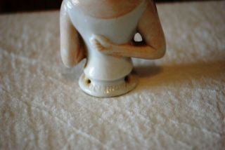 Vintage Germany Porcelain Half Doll Flapper Pin Cushion Roaring 20 ' s 4