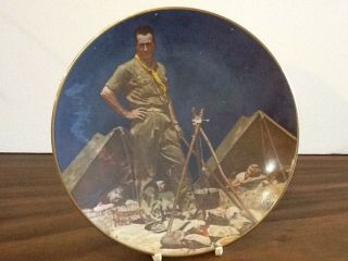 Norman Rockwell 8 1/2 Inch Plate - " The Scoutmaster " Boy Scout Bsa G&w 8 - 19