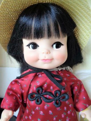 Vintage 1983 Effanbee 6208 Fortune Cookie Chinese Girl Doll 10 " Vinyl