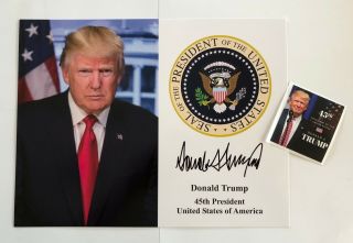 President Trump Seal.  8 1/2 " X11 On Card Stock.  Photo Portrait Picture,  Decal