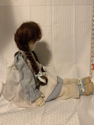 Vintage Doll By Pauline - Bjonness Jacobsen Cloth Doll Brown Hair Eyes 24 