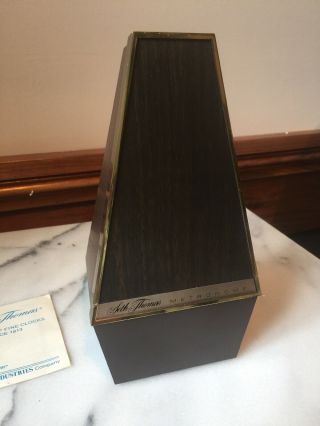 Vintage SETH THOMAS Wind Up Metronome De Maelzel - Made in U.  S.  A. 2
