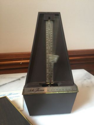 Vintage SETH THOMAS Wind Up Metronome De Maelzel - Made in U.  S.  A. 8