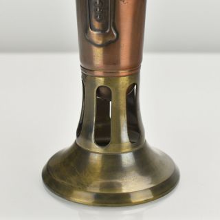 Art Nouveau Copper & Brass Vase Secessionist Jugendstil Arts Crafts 6