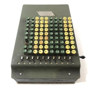 Vintage Felt Tarrant Comptometer Adding Machine