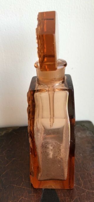 Antique Art Deco Czech Glass Figural Nude Perfume Bottle Hoffman? 3