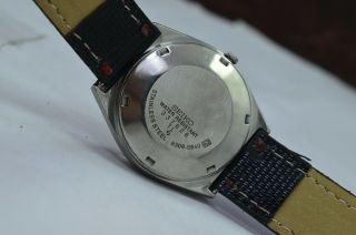 Vintage Seiko 5 Day Date 17 Jewels 6309 Movement Wrist Watch 4