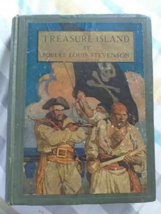 Antique Treasure Island Book By Robert Louis Stevenson Publsished Cassel.