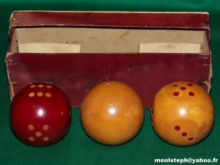 Extremely Rare Collectible Dice Balls Billiard Balls Antique