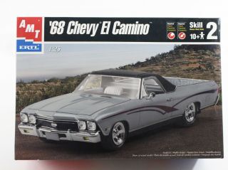 1968 ’68 Chevy El Camino Amt Ertl 1:25 Model Kit 8359 Open Box Complete
