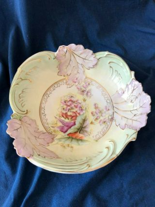 Antique Decorated (hand Painted) Porcelain Bowl (late 1800s To Early 1900s)