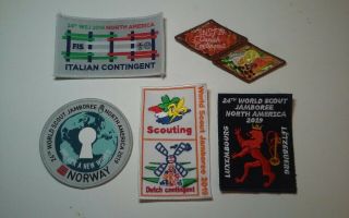 (5 - Diff),  2019 World Jamboree Country Contingent Patches,  (europe)