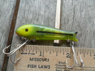 Vintage Fishing Lure - Mitte Mike - Palm Sporting Goods,  Louisiana - 6 - Green