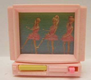 Vintage Magic Moves Barbie Wind Up Tv/vcr Combo Arco Mattel Television
