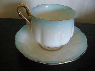 Royal Albert Turquoise Rainbow China Tea Cup And Saucer