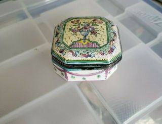 French Limoges Porcelain Trinket Or Jewelry Box Marked Sceaux