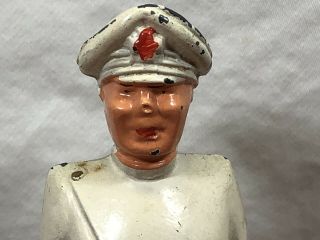 Antique Vintage Die - Cast Metal Army Officer Doctor Old Lead Soldier Toy Army Man 3