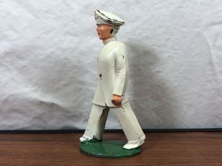 Antique Vintage Die - Cast Metal Army Officer Doctor Old Lead Soldier Toy Army Man 4