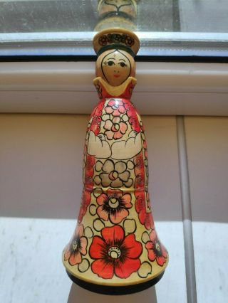 Vintage Wooden Russian Matryoshka Stacking Nesting Dolls - Souvenir - Handpainted