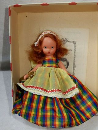 Vintage Bisque Nancy Ann Storybook Doll 161 Jennie Set The Table W/ Wrist Tag