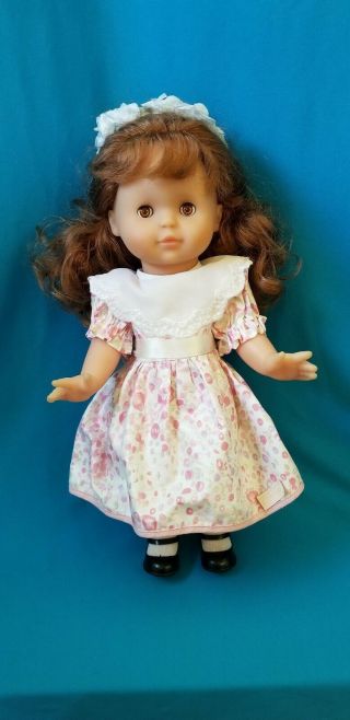 Vintage Corolle 14 " Vinyl Toddler - All - Thick Red Hair