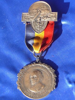 1908 Mount Washington Nh Boston Ma Knights Of Pythias Medal Daniel Webster Vgc