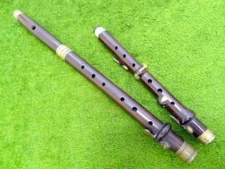 Antique Jordan Wooden Flute 34 Manchester St Liverpool Woodwind W/ Extra Body