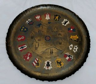 German Coat Of Arms Hanging Tray Hand Made In Germany