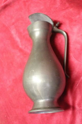 stunning vintage French decorative pewter / metal jug/jar 36 cm H x 17 cm D 2