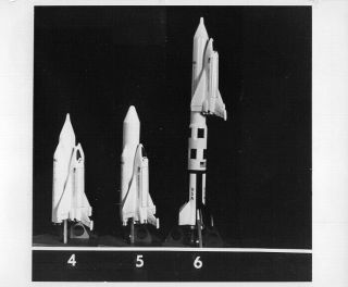 Space Shuttle / Orig Nasa 8x10 Press Photo - Space Shuttle Concepts 4 To 6