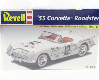 1953 ’53 Chevy Corvette Roadster Revell 1:24 Model Kit 85 - 2164