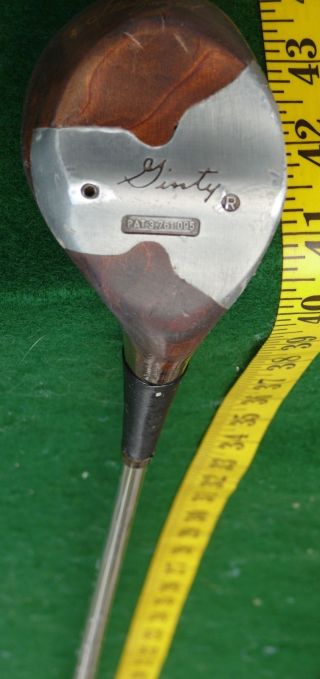 Vintage Antique Golf Clubs Woods Putters Irons Stan Thompson Ginty Wood