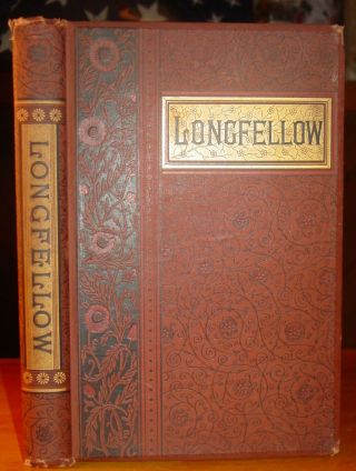 1891 Henry Wadsworth Longfellow Poetical Hiawatha Antique Fine Vintage Boo